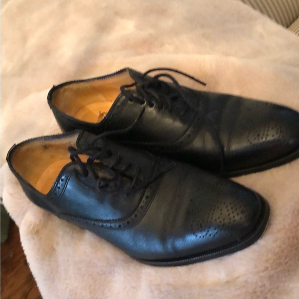 Frye Black Leather Men's Oxfords